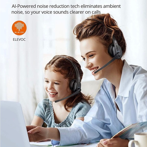 Trucker Bluetooth Headset with Microphone, Wireless Cell Phone Headset Noise - Picture 9 of 9